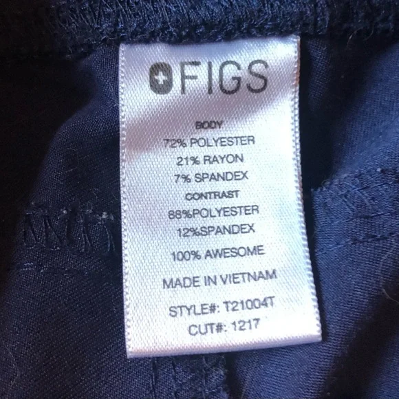 FIGS Cargo Scrub Pants Bottoms Navy Blue Size XS / T Tall - Picture 10 of 13